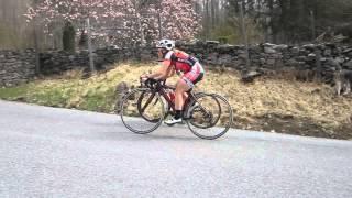 Riders Climb Mead's Mountain Road