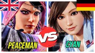 Tekken 8 ▰ Peaceman (#4 ZAFINA) Vs Cyan (#6 ASUKA) ▰ INSANE Matches!