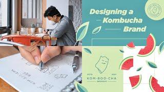 Designing a Kombucha Brand - Part 1 (Logo and Patterns)