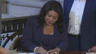 San Francisco Mayor London Breed signs budget, emphasizing need for economic recovery and fiscal acc