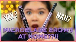MICROBLADE BROWS AT HOME? NEW FROM URBAN DECAY! || JUST CHAB