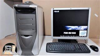 ASUS PC Pentium E2160 s775 Intel 945G Express Start Windows XP in the Year 2024 - Short Video