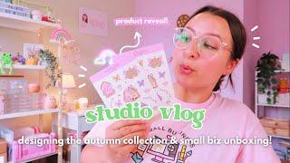 STUDIO VLOG  day in the life of a small business owner - designing for the autumn collection!