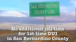 Riverside or San Bernardino? Which county is harsher on DUI?