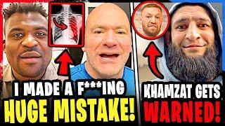 Francis Ngannou REVEALS SAD NEWS on HEALTH! Khamzat RECEIVES WARNING before UFC 308! Conor McGregor