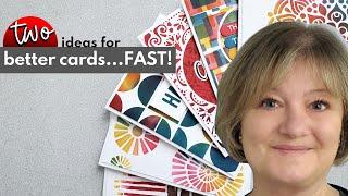 Two ways to USE LEFTOVERS to make your card making process even BETTER