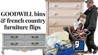 Goodwill Bins Thrifting and French Country Furniture Flips