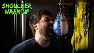 Speed Bag Exercise My FAVORITE Garage Home Gym Shoulder Warm Up Routine Balazs i-Box Forza Sports