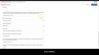 Jaggaer procurement portal registration