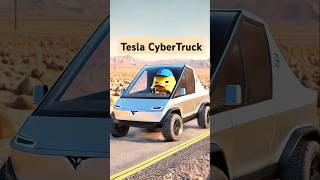 Cute Little Duck Driving a tesla cybertruck Faster! ️ #littleduck #cuteduck #shorts