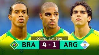 THE WORLD STOPPED TO WATCH RONALDINHO, ADRIANO AND KAKÁ HUMILIATE ARGENTINA IN 2005