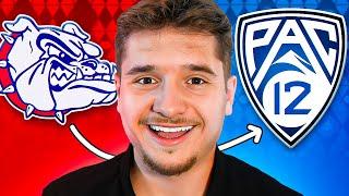 I Created Gonzaga in the NEW Pac-12