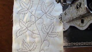 Leaves Design for Free Motion Quilting