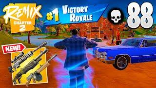 88 Elimination Solo vs Squads SNOOP DOGG Wins Full Gameplay - Fortnite Chapter 2 Remix GAMEPLAY