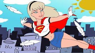 Supergirl Bellybutton Tickle Animation (13)