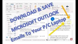 How To EXPORT OUTLOOK Emails To PC Laptop - Download -Save to .pst File-NEW for 2021 Exchange Server