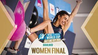 IFSC Women's Final World Cup Salt Lake City 2023