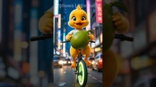 The Little Duck brings jackfruit for the little master to eat#cute #ducklings #cuteanimals #short#yt