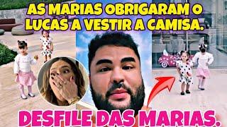 LUCAS FICOU CHOCADO COM ESSA ATITUDE DAS MARIAS! ELAS OBRIGARAM ELE A VESTIR A ROUPA.