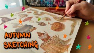 SKETCHING WITCHY FALL STUFF - draw some magical things with me while I talk the whole time