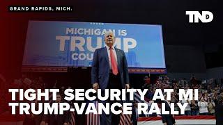 Tight security at Trump-Vance rally in wake of assassination attempt