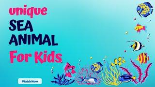 UNIQUE  50 Sea Animal for kids  (Don't Miss This )