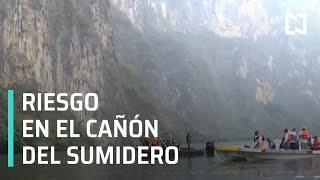 Deslave en el Cañón del Sumidero | Sin riesgo en el Cañón del Sumidero - Las Noticias