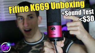 Budget Microphone Under $30 | Fifine K669 Mic Test + K669 Unboxing ( Audio/ Microphone Test )