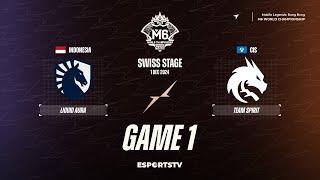 Team Liquid ID vs Team Spirit GAME 1 M6 World Championship | TS vs TLID ESPORTSTV