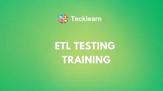 ETL Testing Training