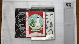 Stampin’ Up! Snowy Wonder Season's Greeting Card Tutorial #diy #patternedpaper #papercrafting