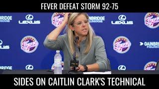 Coach Sides Defends Caitlin Clark - TECHNICAL! #caitlinclark