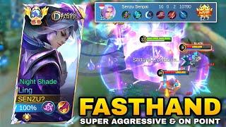 LING FASTHAND SUPER AGGRESSIVE & ON POINT ( PERFECT ROTATION ) Ling Gameplay Mobile Legends