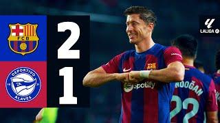 FC BARCELONA 2 vs 1 ALAVES | LALIGA 2023/24 MD13