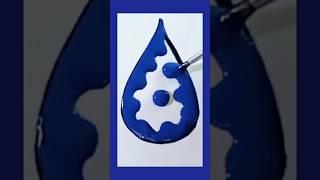 Water Drop DIY Creative Art #shorts #creative #art