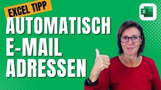 EXCEL Praxistipp: E-mail-Adressen automatisch erstellen #deutsch