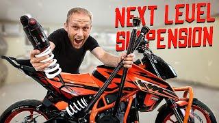 RACING SUSPENSION FOR MY 2024 KTM 390 DUKE | RokON VLOG 159 #motorcycle  #tuning