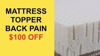 BEST Mattress Topper for Back Pain ($100 OFF + FREE Shipping)