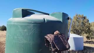 "Water setup"...off the grid homestead in beautiful northern Arizona