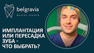 ‍️​ Имплантация или пересадка зуба - что выбрать?