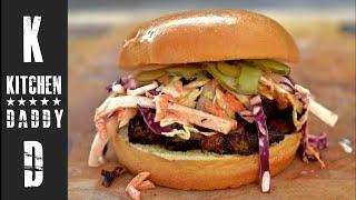 Smoked Brisket, BBQ Sauce & Slaw, Sandwich | Kitchen Daddy