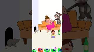 tom wake up rat here  my talking tom #funny #mytom2 #mytalkingtom2 #memes #viralshorts