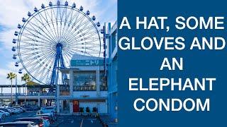 A hat, some gloves and an elephant condom