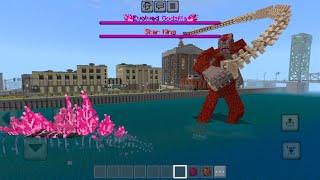 Evolved Godzilla vs Skar King in Minecraft PE