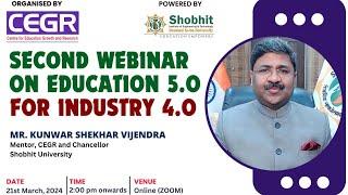 Second Webinar on Education 5.0 for Industry 4.0