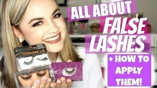 HOW TO: False Lashes - Eye Shapes, Styles + Application  |  Faces by Cait B
