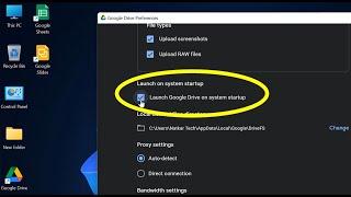 Launch Google Drive On System Startup || Run Google Drive With Windows