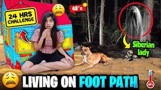 Extreme Living On Streets For 24 Hours  *GONE HAUNTED*