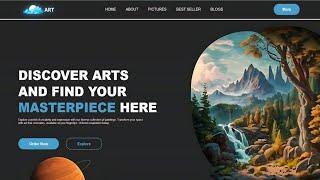 How to Create Art Gallery Website Using HTML and CSS | Fast Code