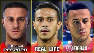 PES 2020 vs REAL LIFE vs FIFA 20  | PLAYER FACES COMPARISONS